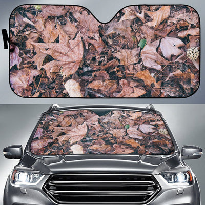 Camouflage Realistic Tree Leaf Print Car Sun Shade For Windshield