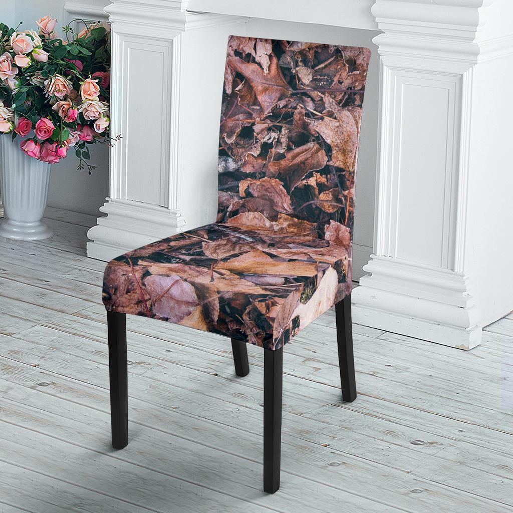 Camouflage Realistic Tree Leaf Print Dinning Chair Slipper-JTAMIGO.COM