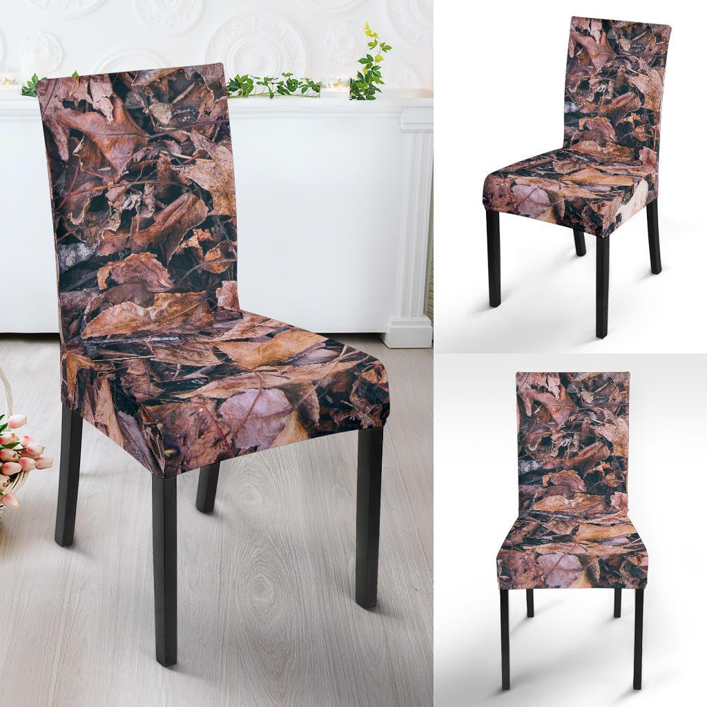 Camouflage Realistic Tree Leaf Print Dinning Chair Slipper-JTAMIGO.COM