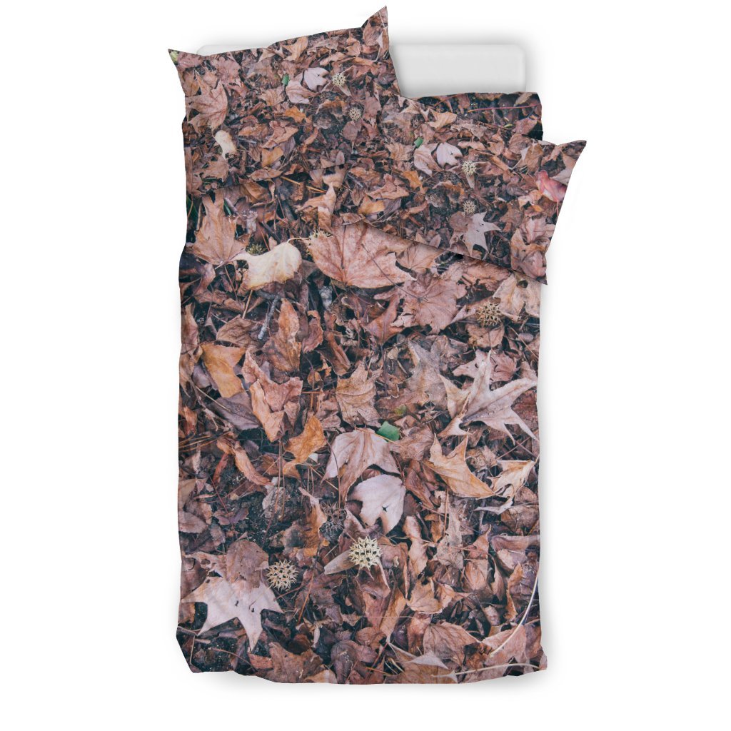 Camouflage Realistic Tree Leaf Print Duvet Cover Bedding Set