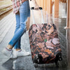Camouflage Realistic Tree Leaf Print Luggage Cover Protector
