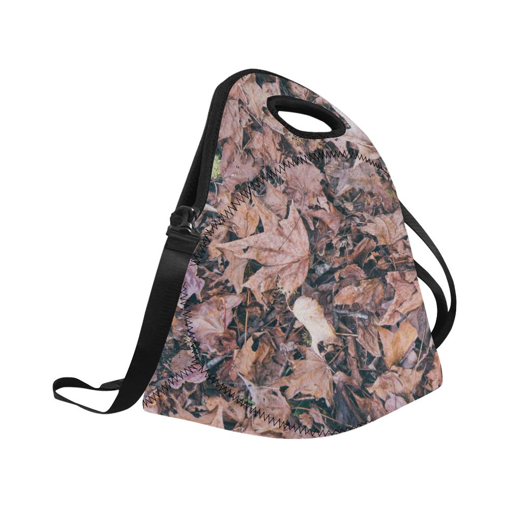 Camouflage Realistic Tree Leaf Print Neoprene Lunch Bag (Model 1669)(Large)-JTAMIGO.COM