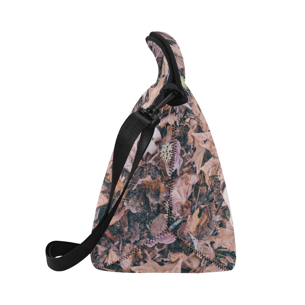 Camouflage Realistic Tree Leaf Print Neoprene Lunch Bag (Model 1669)(Large)-JTAMIGO.COM