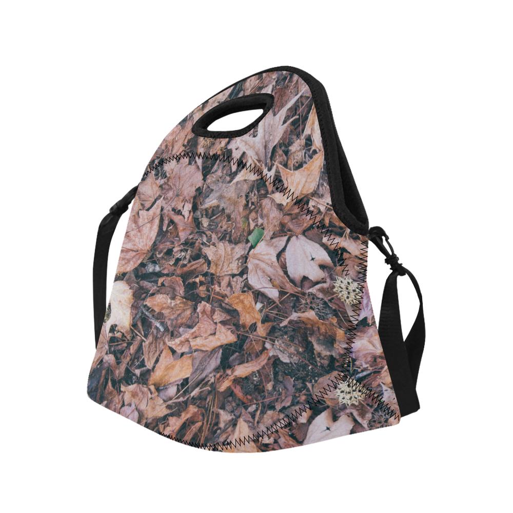 Camouflage Realistic Tree Leaf Print Neoprene Lunch Bag (Model 1669)(Large)-JTAMIGO.COM