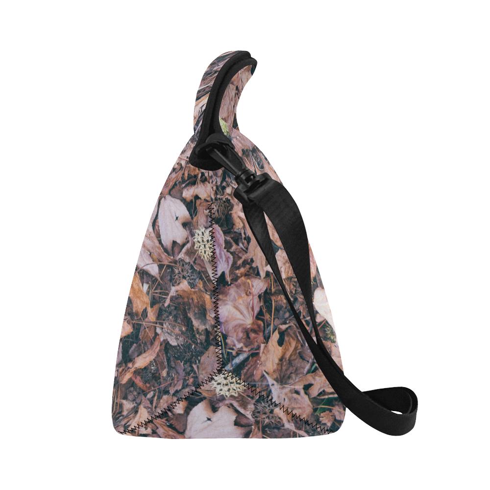 Camouflage Realistic Tree Leaf Print Neoprene Lunch Bag (Model 1669)(Large)-JTAMIGO.COM