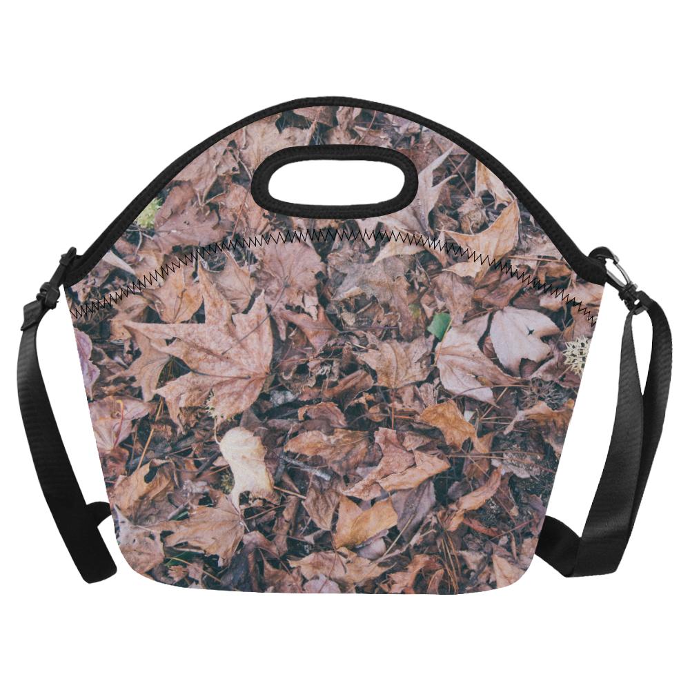 Camouflage Realistic Tree Leaf Print Neoprene Lunch Bag (Model 1669)(Large)-JTAMIGO.COM