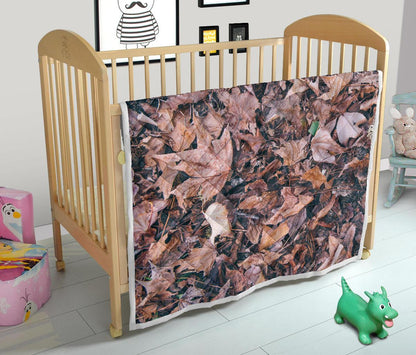 Camouflage Realistic Tree Leaf Print Premium Quilt-JTAMIGO.COM