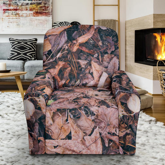 Camouflage Realistic Tree Leaf Print Single Sofa Slipcover -JTAMIGO.COM