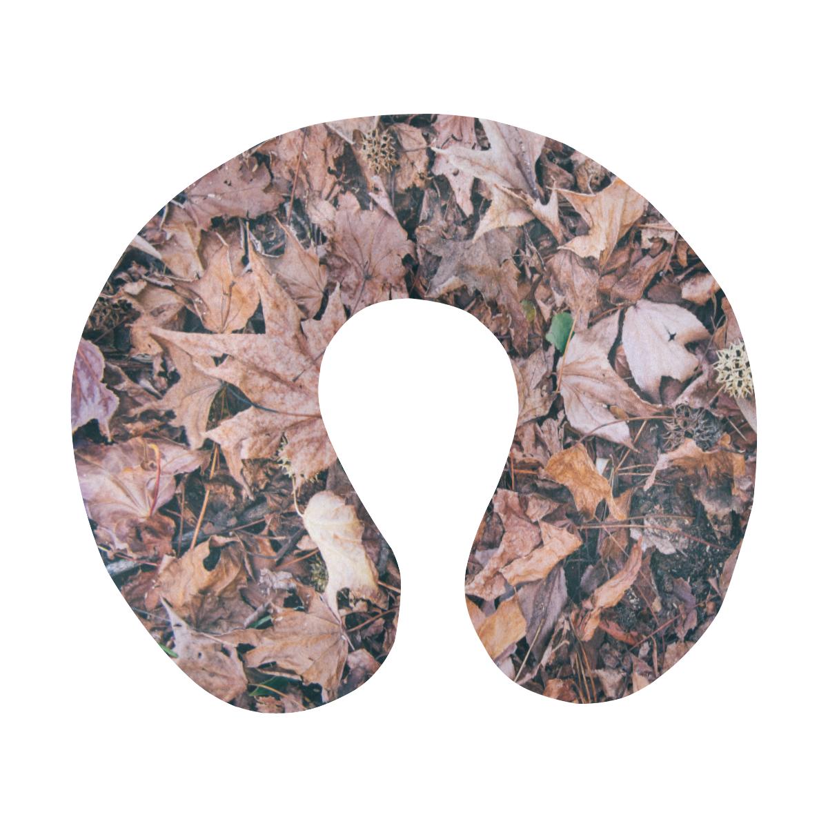 Camouflage Realistic Tree Leaf Print U-Shaped Travel Neck Pillow-JTAMIGO.COM