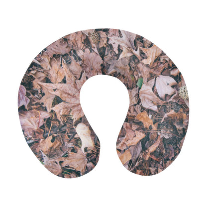 Camouflage Realistic Tree Leaf Print U-Shaped Travel Neck Pillow-JTAMIGO.COM