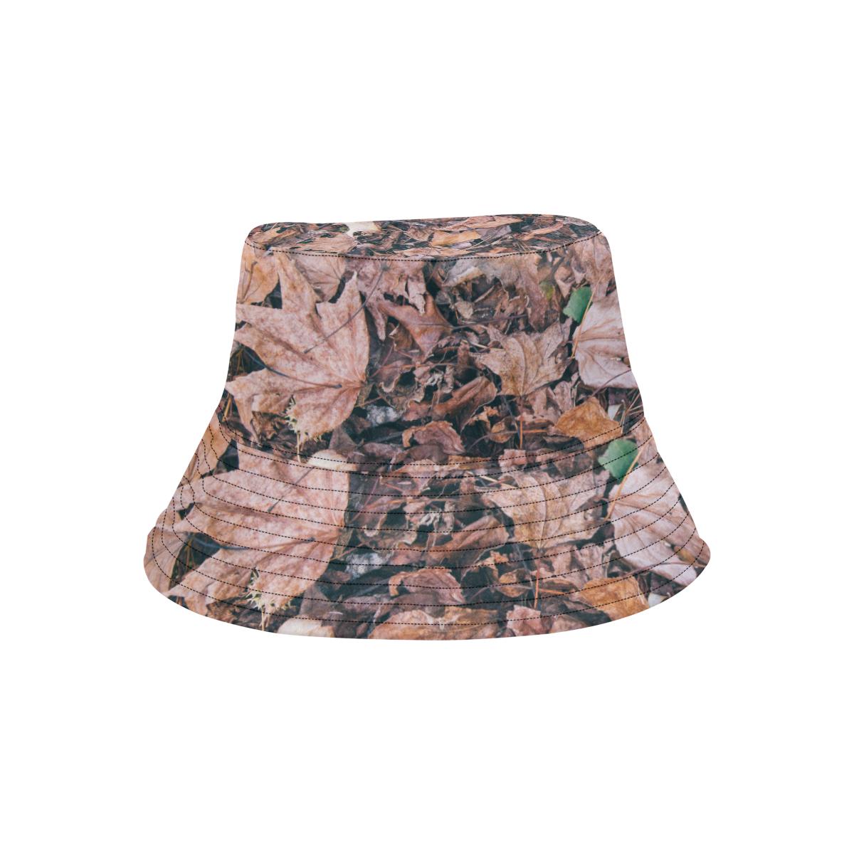 Camouflage Realistic Tree Leaf Print Unisex Bucket Hat