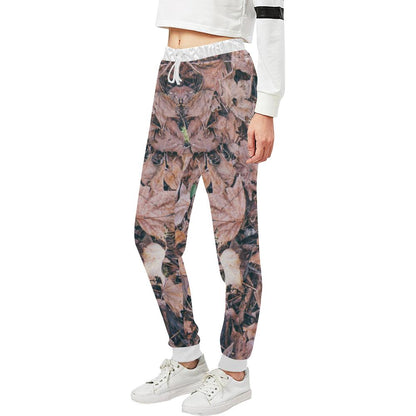 Camouflage Realistic Tree Leaf Print Unisex Casual Sweatpants (Model L11)-JTAMIGO.COM
