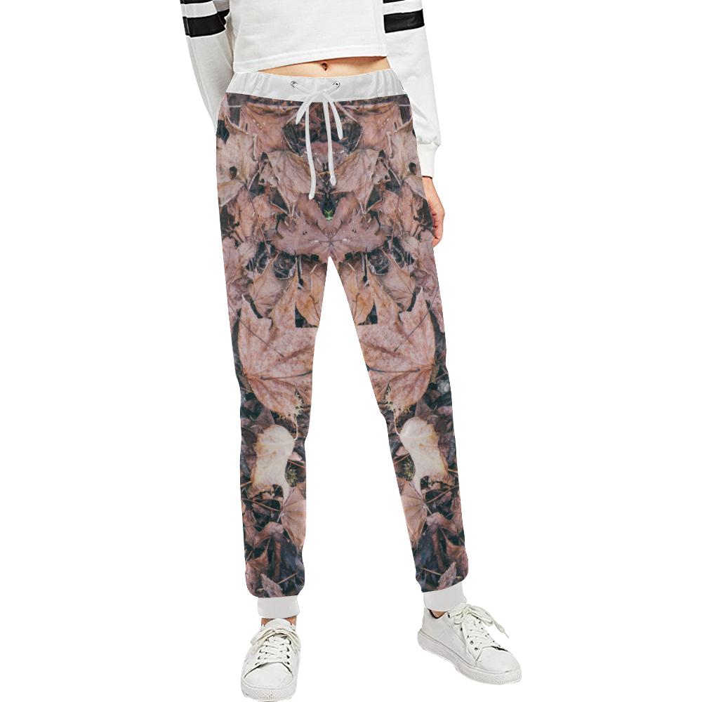 Camouflage Realistic Tree Leaf Print Unisex Casual Sweatpants (Model L11)-JTAMIGO.COM
