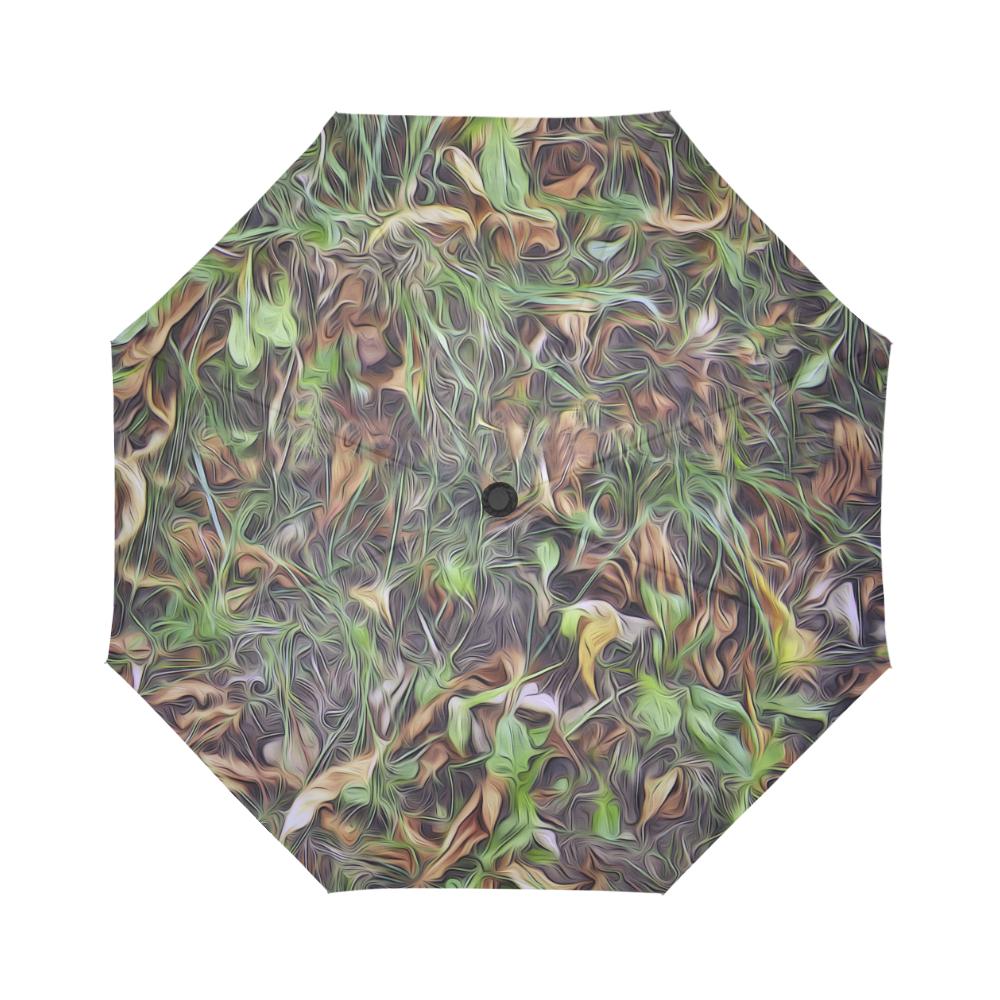 Camouflage Realistic Tree Print Automatic Foldable Umbrella