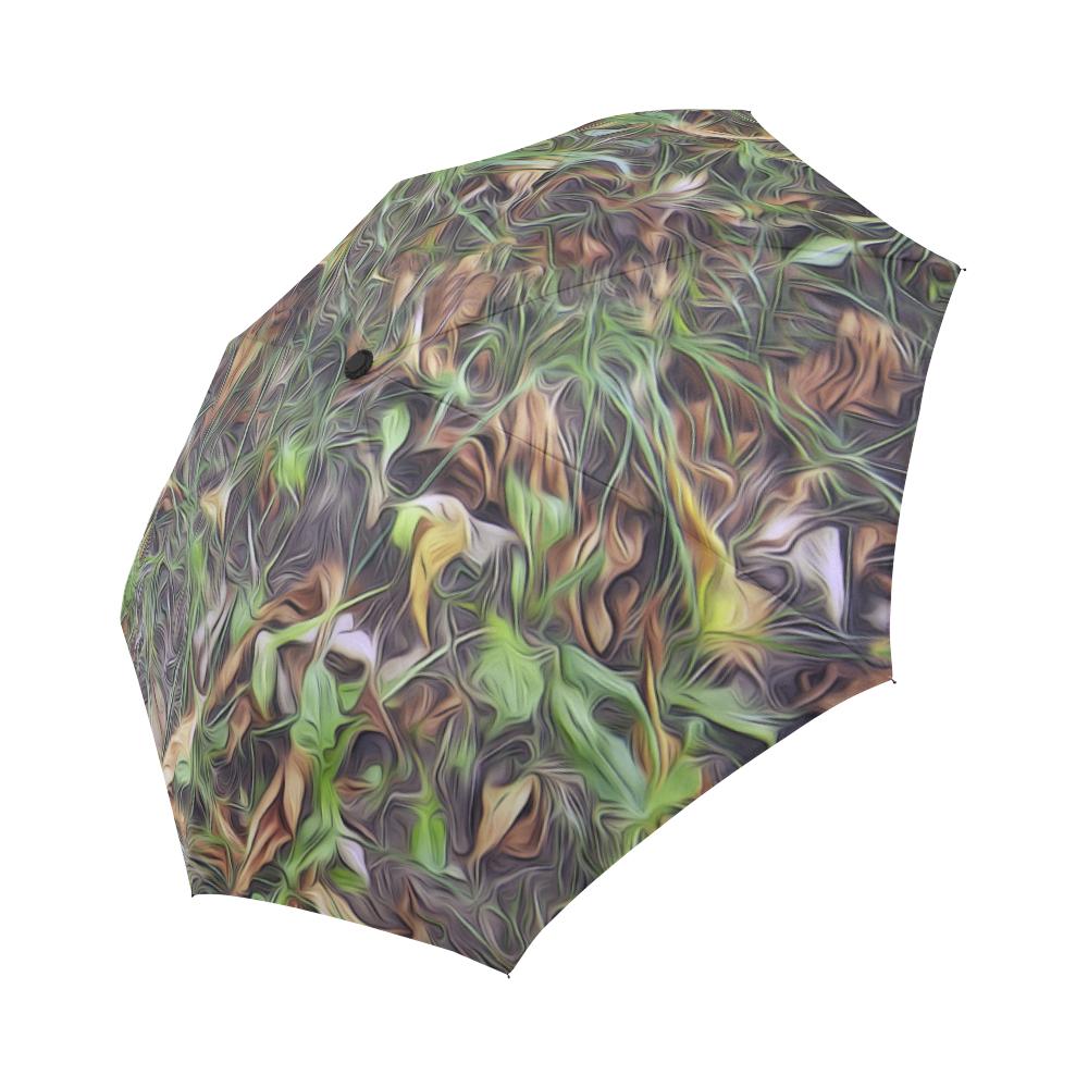 Camouflage Realistic Tree Print Automatic Foldable Umbrella