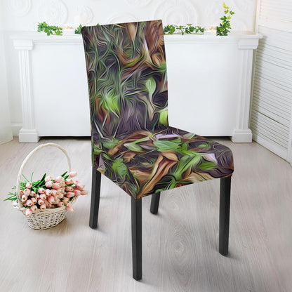 Camouflage Realistic Tree Print Dinning Chair Slipper-JTAMIGO.COM