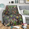 Camouflage Realistic Tree Print Fleece Blanket