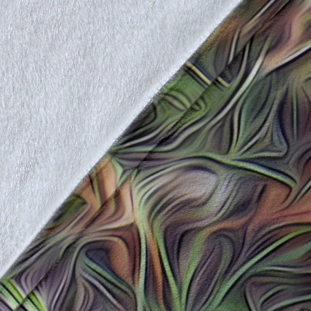 Camouflage Realistic Tree Print Fleece Blanket