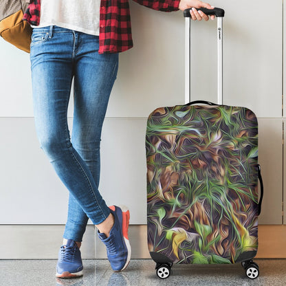 Camouflage Realistic Tree Print Luggage Cover Protector