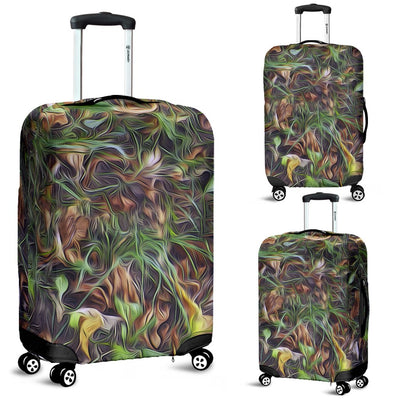 Camouflage Realistic Tree Print Luggage Cover Protector