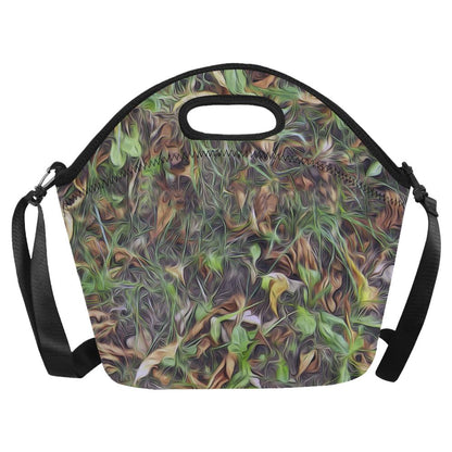 Camouflage Realistic Tree Print Neoprene Lunch Bag (Model 1669)(Large)-JTAMIGO.COM