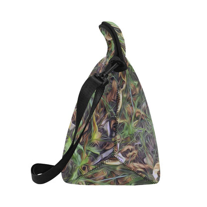 Camouflage Realistic Tree Print Neoprene Lunch Bag (Model 1669)(Large)-JTAMIGO.COM
