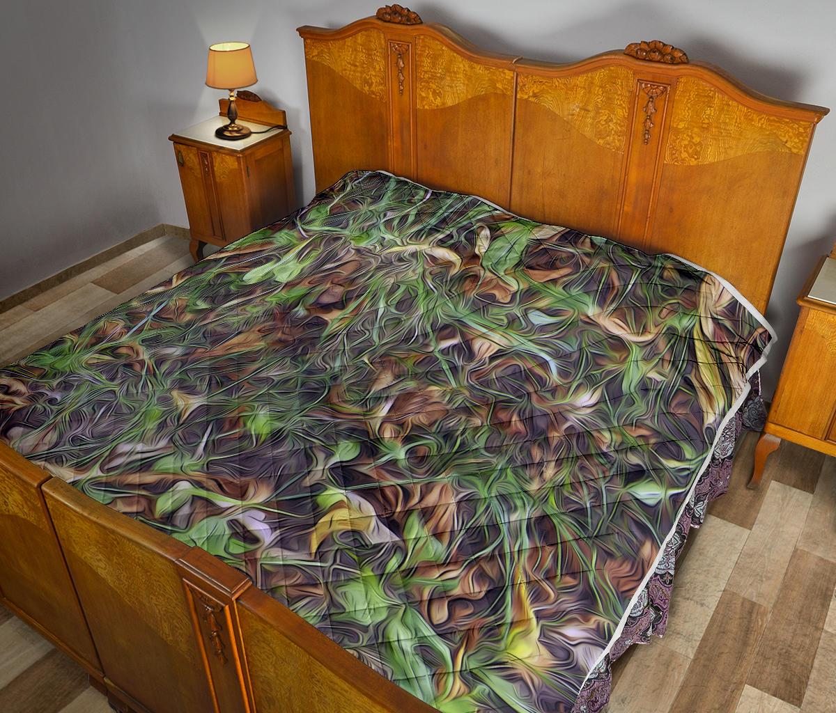 Camouflage Realistic Tree Print Premium Quilt-JTAMIGO.COM