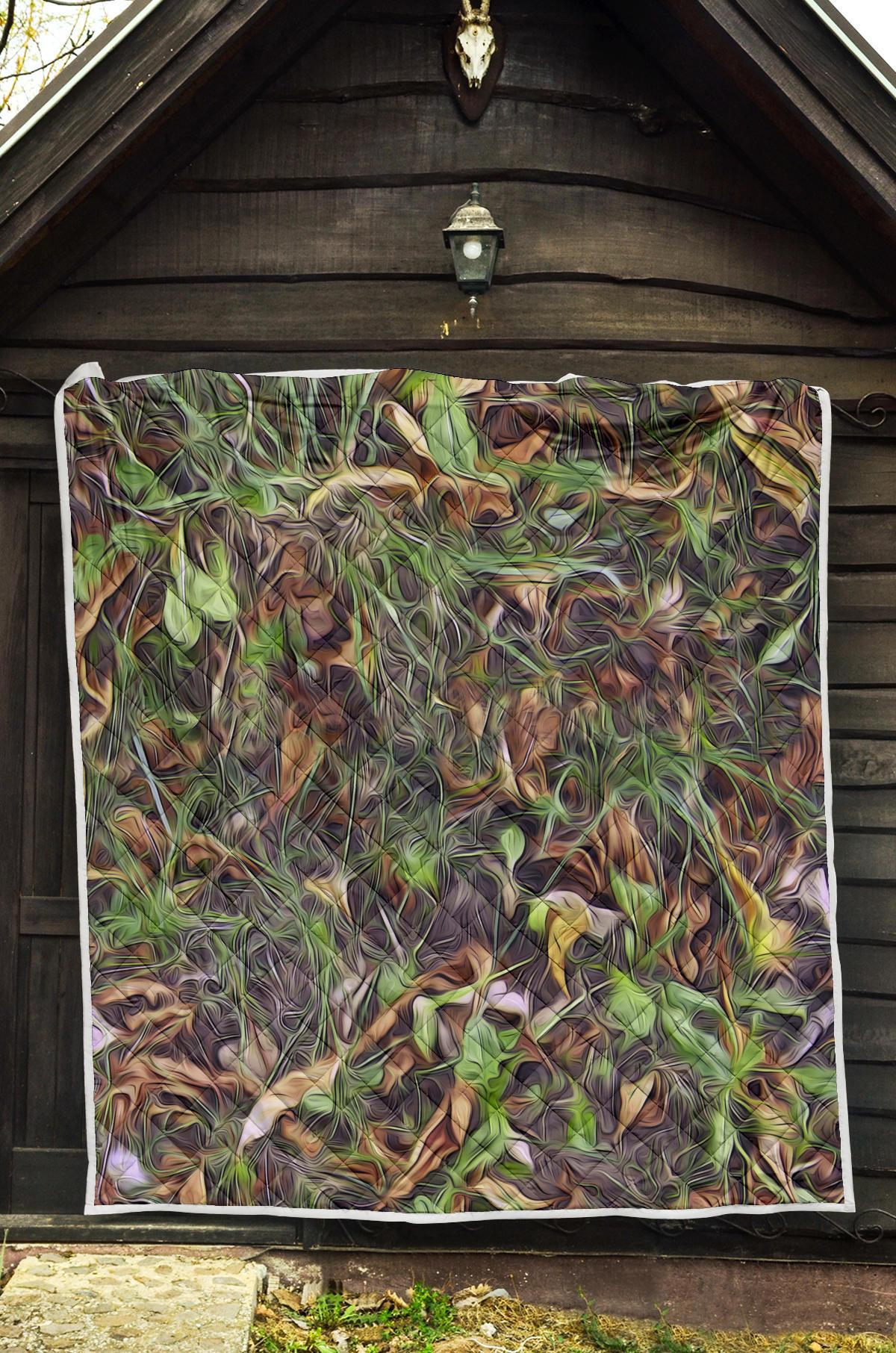 Camouflage Realistic Tree Print Premium Quilt-JTAMIGO.COM