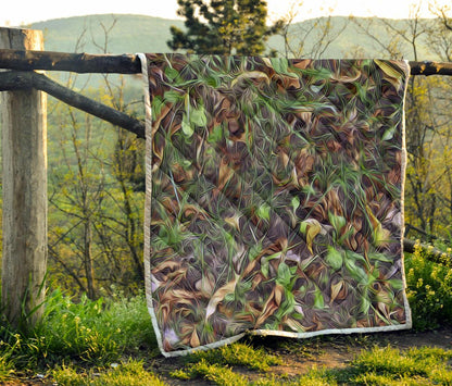 Camouflage Realistic Tree Print Premium Quilt-JTAMIGO.COM