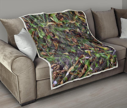 Camouflage Realistic Tree Print Premium Quilt-JTAMIGO.COM