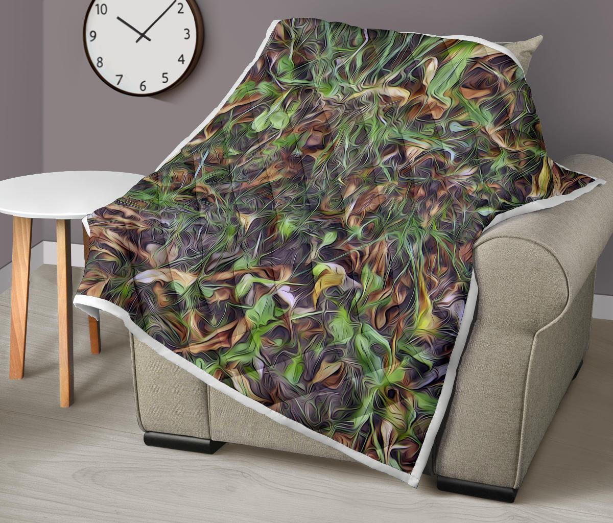 Camouflage Realistic Tree Print Premium Quilt-JTAMIGO.COM