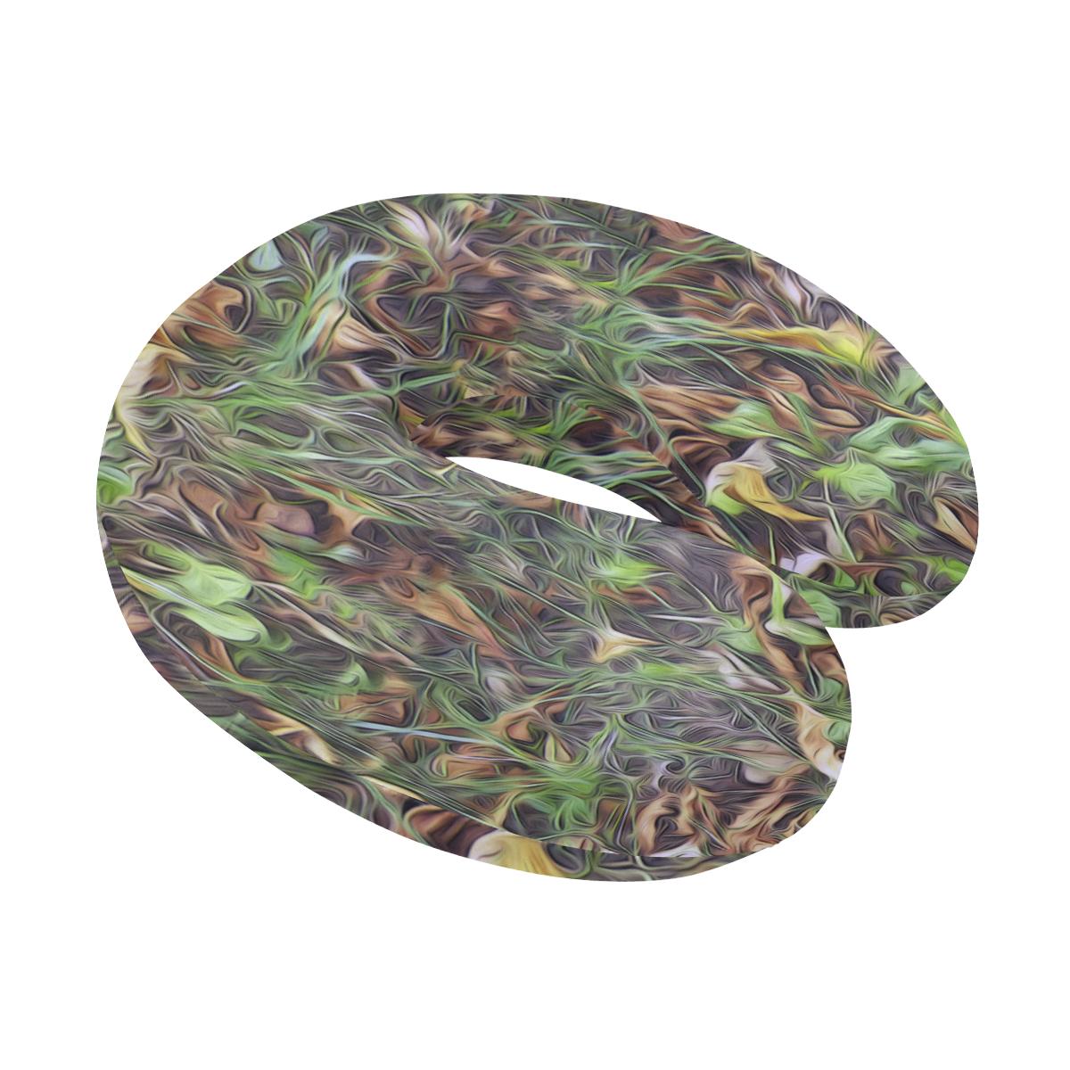 Camouflage Realistic Tree Print U-Shaped Travel Neck Pillow-JTAMIGO.COM