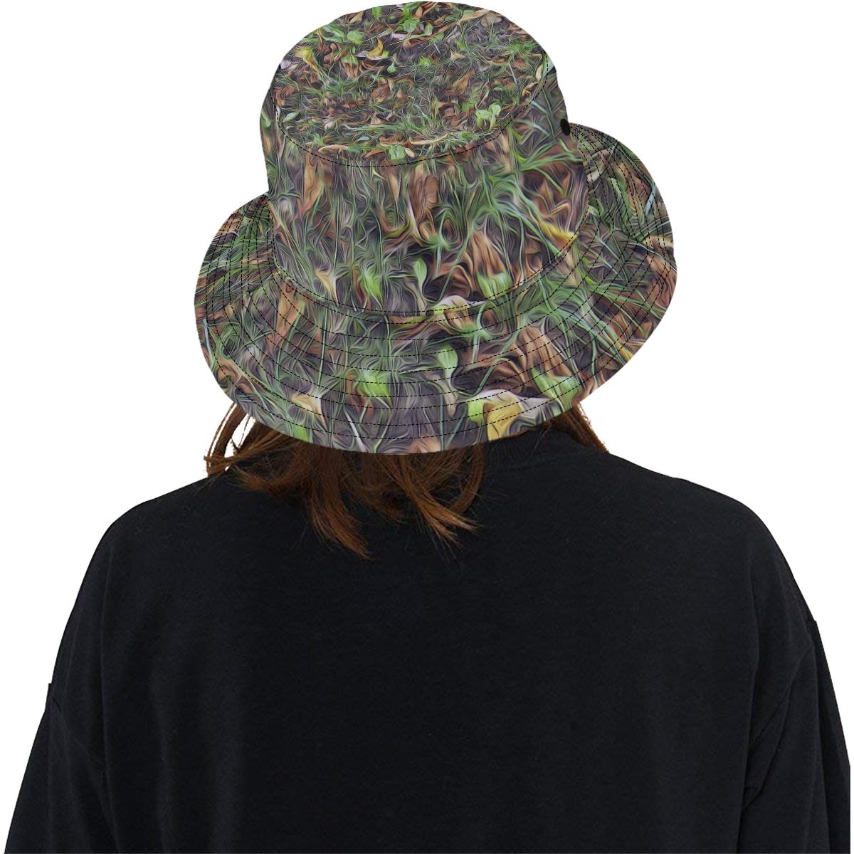 Camouflage Realistic Tree Print Unisex Bucket Hat