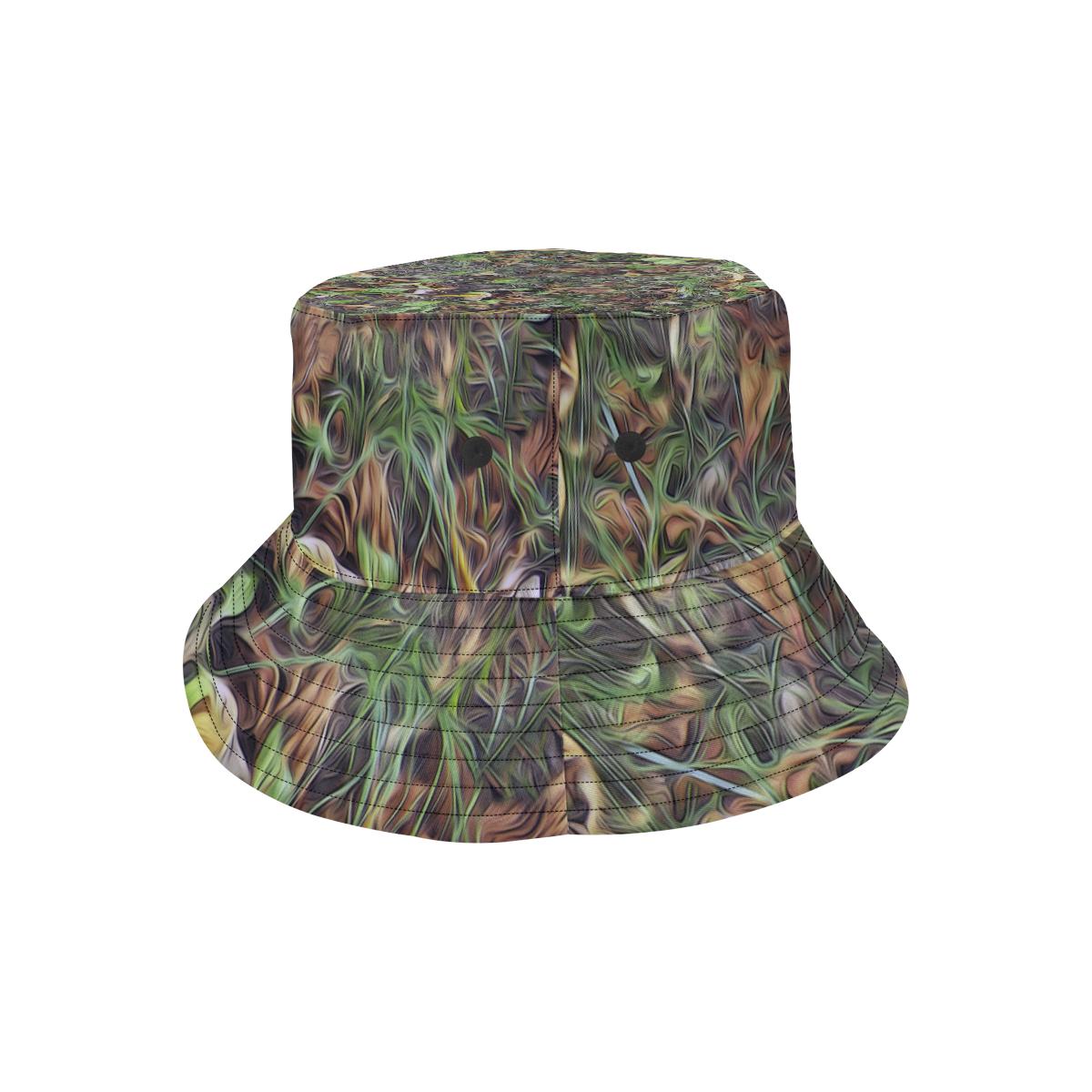 Camouflage Realistic Tree Print Unisex Bucket Hat