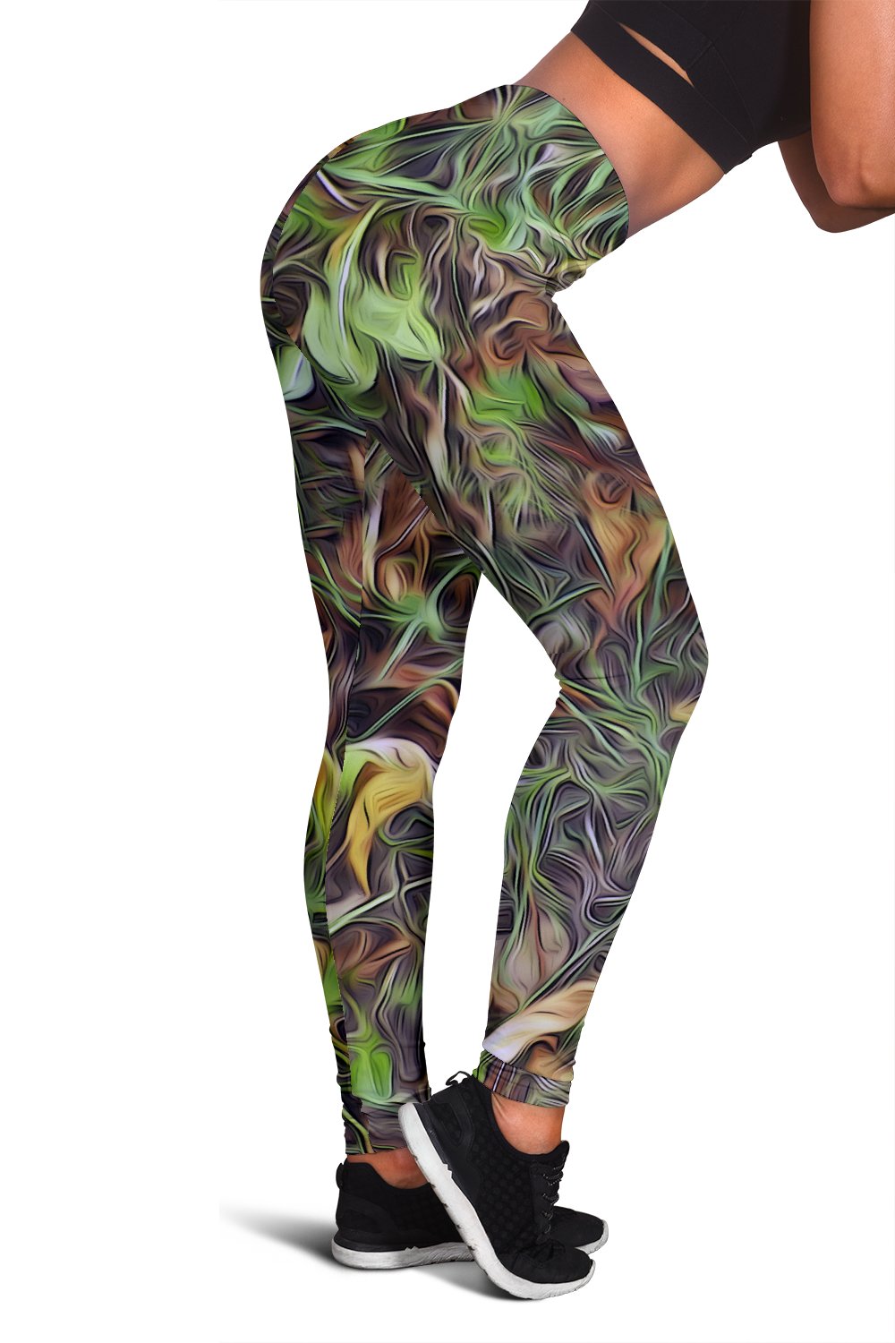 Camouflage Realistic Tree Print Women Leggings