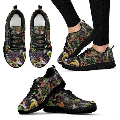 Camouflage Realistic Tree Print Women Sneakers Shoes