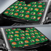 Camper Camping Christmas Themed Print Car Sun Shade For Windshield