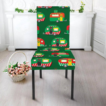 Camper Camping Christmas Themed Print Dinning Chair Slipper-JTAMIGO.COM