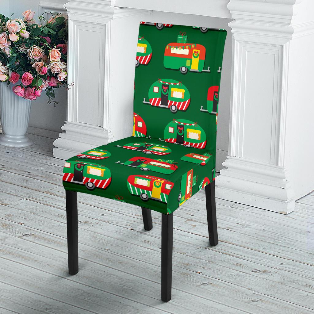 Camper Camping Christmas Themed Print Dinning Chair Slipper-JTAMIGO.COM