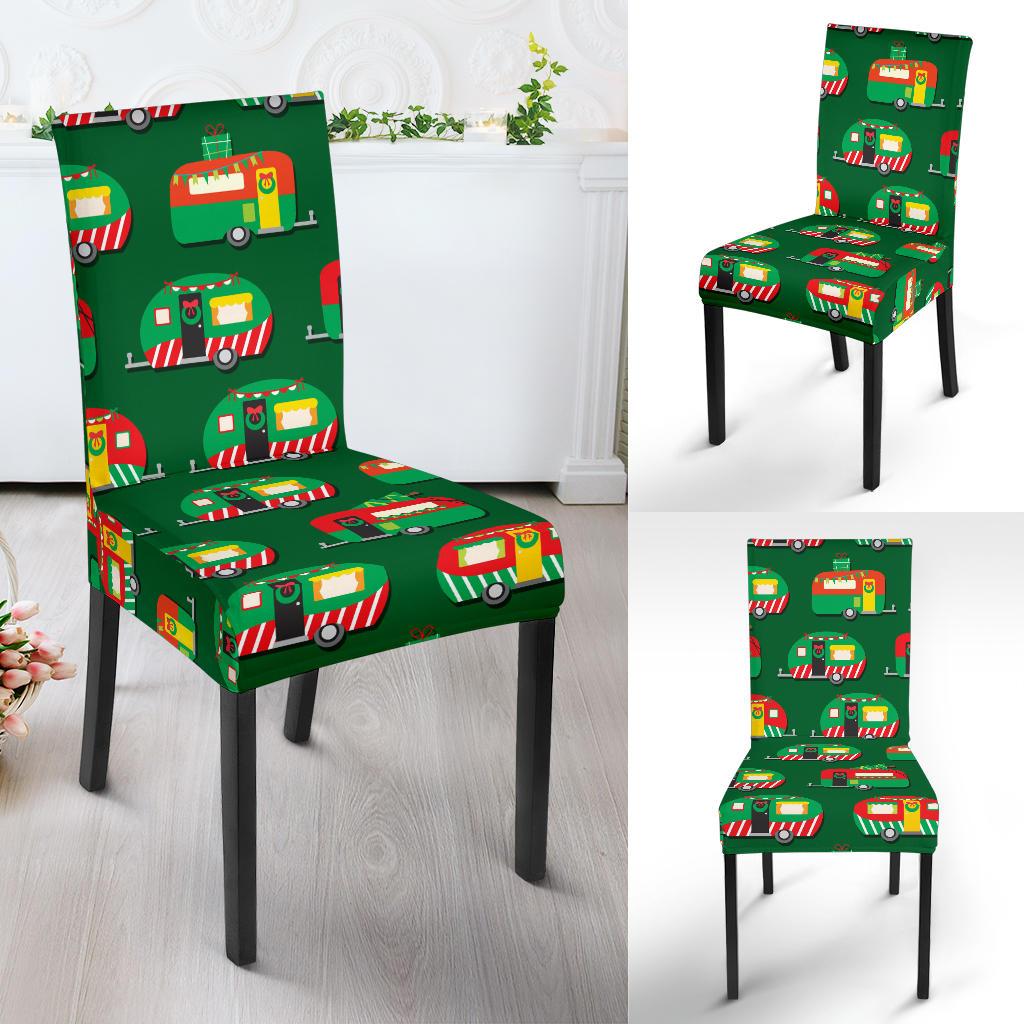 Camper Camping Christmas Themed Print Dinning Chair Slipper-JTAMIGO.COM