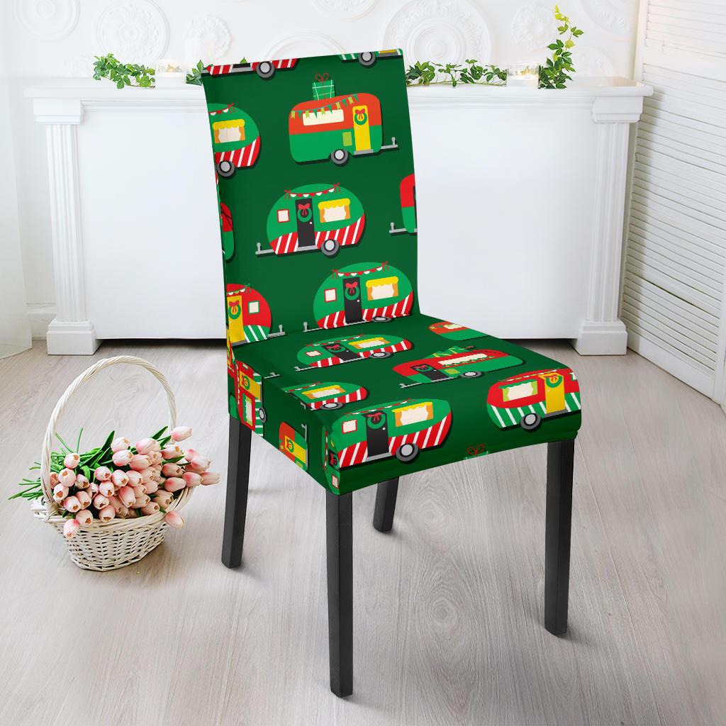 Camper Camping Christmas Themed Print Dinning Chair Slipper-JTAMIGO.COM