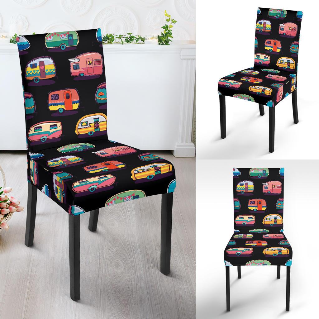 Camper Camping Pattern Dinning Chair Slipper-JTAMIGO.COM