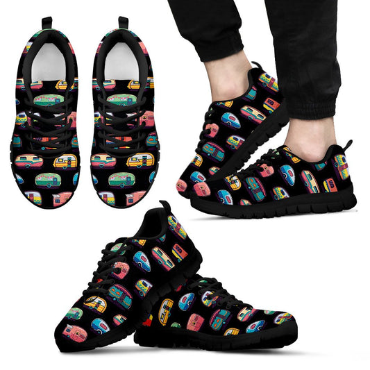 Camper Camping Pattern Men Sneakers Shoes