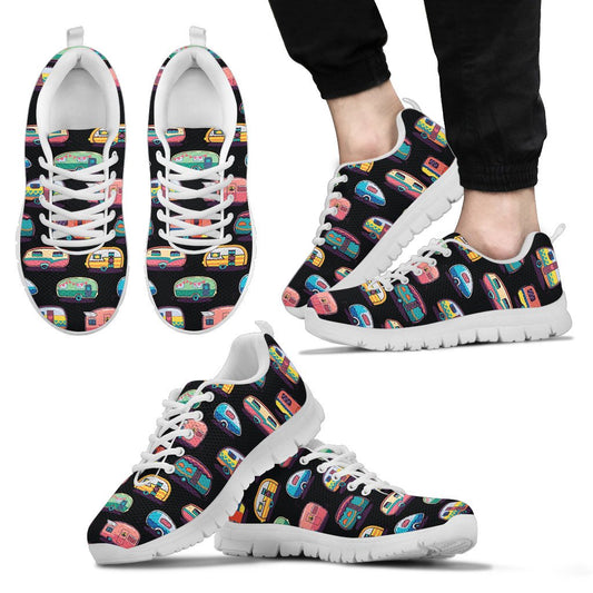 Camper Camping Pattern Men Sneakers Shoes