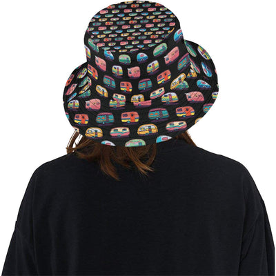 Camper Camping Pattern Unisex Bucket Hat