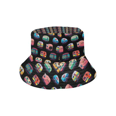 Camper Camping Pattern Unisex Bucket Hat