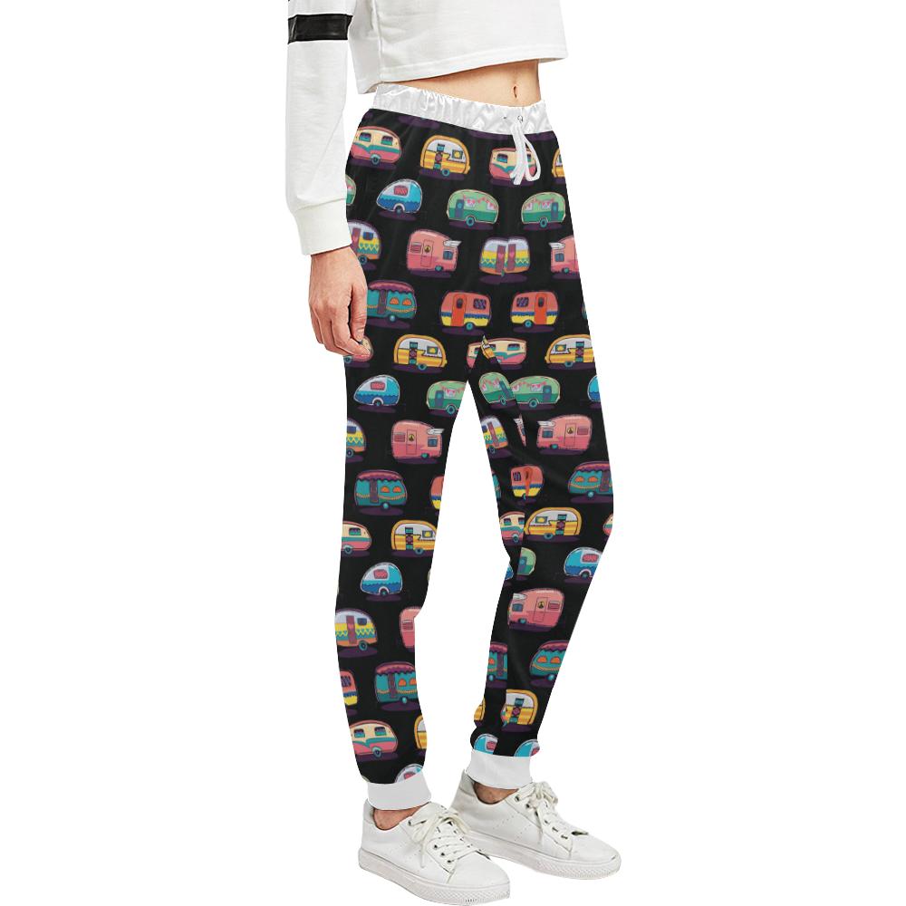 Camper Camping Pattern Unisex Casual Sweatpants (Model L11)-JTAMIGO.COM