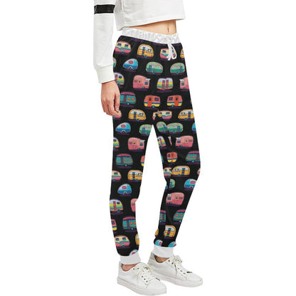 Camper Camping Pattern Unisex Casual Sweatpants (Model L11)-JTAMIGO.COM