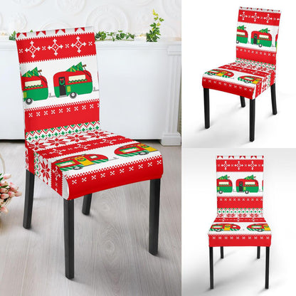 Camper Camping Ugly Christmas Design Print Dinning Chair Slipper-JTAMIGO.COM