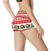 Camper Camping Ugly Christmas Design Print High Waisted Spandex Shorts-JTAMIGO.COM